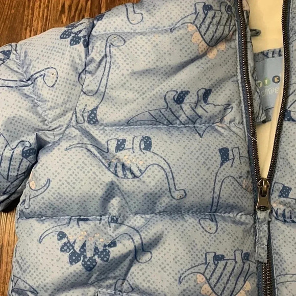 Wippette Puffer Jacket Dinosaur Print Blue 24 Month New withh tag - Picture 5 of 10